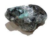 Emerald in schist 40 aPPROX 3.25 x 2.25 x 2.5 $40